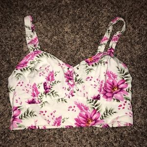 Forever 21 Women’s Floral Crop Top